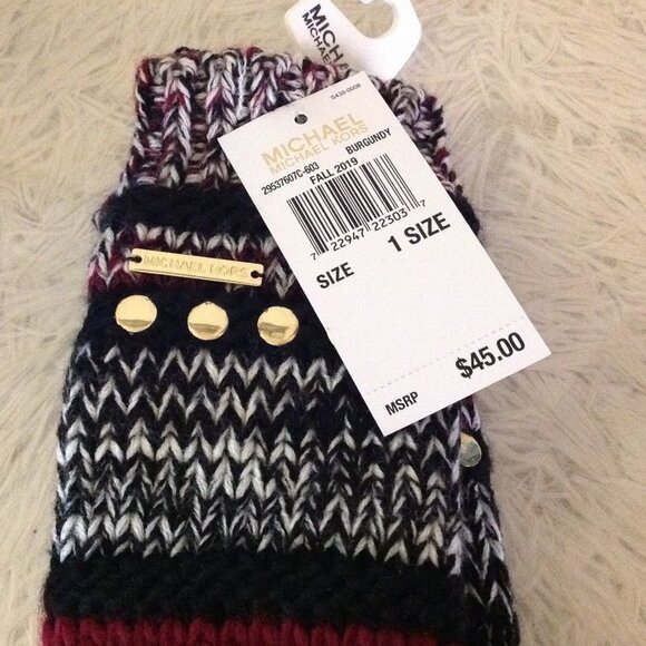 Michael Kors Gold Studded Mittens - Picture 6 of 7